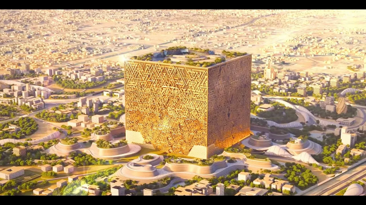 He rakentavat maailman suurinta rakennusta keskelle aavikkoa: 400 metriä leveää rakennusta.