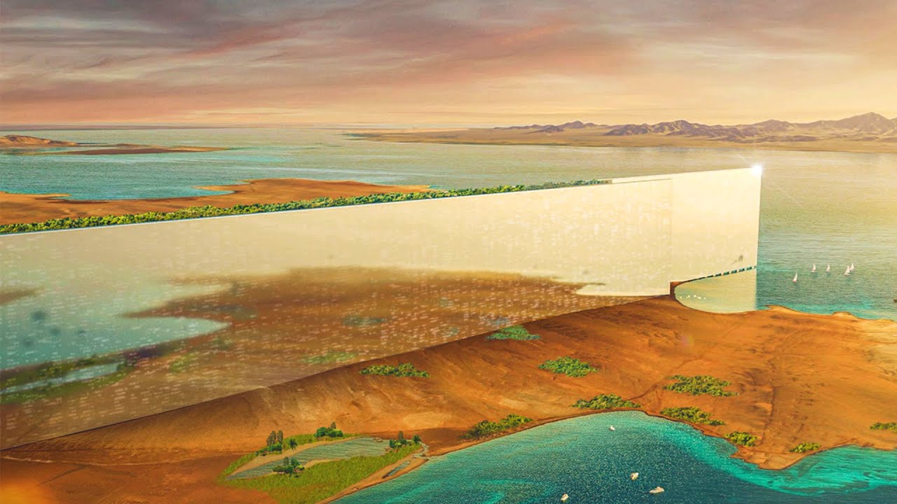 He rakentavat maailman suurinta rakennusta keskelle aavikkoa: 400 metriä leveää rakennusta.